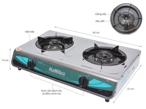 Bếp Gas Đôi NaMilux NA-682 DSM